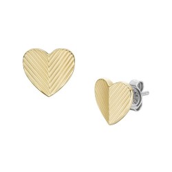 Orecchini Donna Acciaio - Fossil Harlow - JF04654710 - Cuore