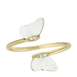 Anello Fossil Jewelry donna JF04423710 Farfalla con madreperla