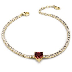 Bracciale tennis Boccadamo Sophie donna BR591DR Cuore