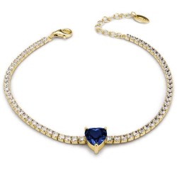 Bracciale tennis Boccadamo Sophie donna BR591DB Cuore