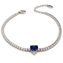 Bracciale tennis Boccadamo Sophie donna BR591B Cuore