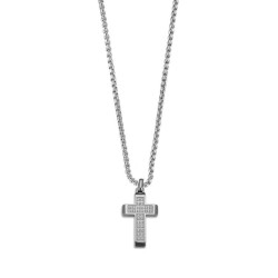 Collana Boccadamo Man uomo AGR233 Croce