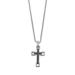 Collana Boccadamo Man uomo AGR235N Croce