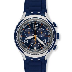 Orologio Uomo Swatch Irony Xlite Blue Face YYS4015 Cronografo