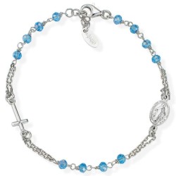Bracciale Amen Rosari in argento con cristalli BROBC3