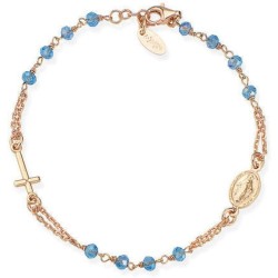 Bracciale Amen Rosari in argento con cristalli BRORC3