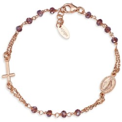 Bracciale Amen rosario in argento con cristalli donna BRORVI3