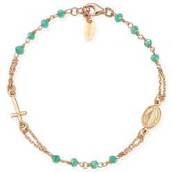 Bracciale Rosario Amen in argento con cristalli BRORM3