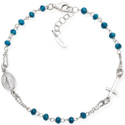 Bracciale Amen Rosari in argento con cristalli BROBBL3