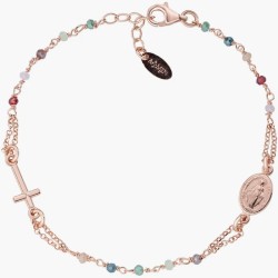 Bracciale Amen Rosari in argento con cristalli donna BRO25RMU3