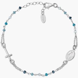 Bracciale Amen Rosari in argento con cristalli donna BRO25BMUB3