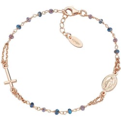 Bracciale Amen Rosari in argento con cristalli donna BRO10RBLTO3