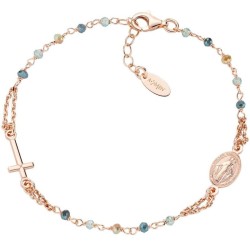 Bracciale Amen rosario in argento con cristalli donna BRO10RVVV3