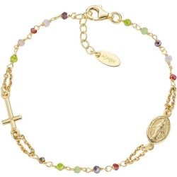 Bracciale Amen rosario in argento con cristalli donna BRO10GARVE3