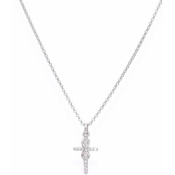 Collana Amen Croce con infinito donna CLCRINBB