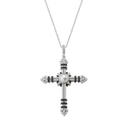 Collana Amen Croce Germogliata donna CLCRGOBBN
