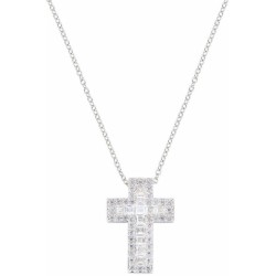 Collana Amen Croci in argento e zirconi donna CLCRREBBBZ1