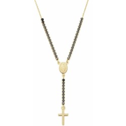 Collana rosario Amen in argento con zirconi CLCRMIGNZ4