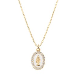 Collana Medaglia Miracolosa Amen donna CLMISMGB