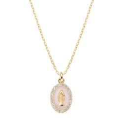 Collana Medaglia Miracolosa Amen donna CLMISMGRO