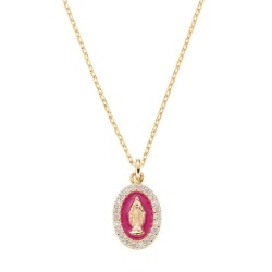 Collana Medaglia Miracolosa Amen donna CLMISMGBO