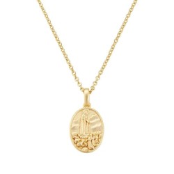 Collana Medaglia Madonna di Fatima Amen donna CLFAGP