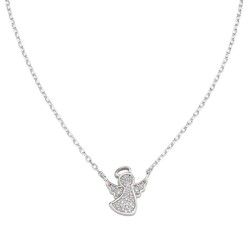 Collana Amen Angelo in argento con zirconi donna CLABBZ