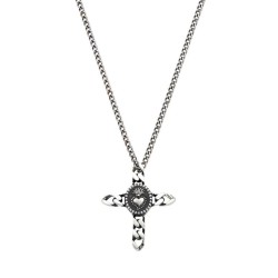 Collana Croce del Sacro Cuore Amen uomo CLGRSC