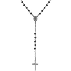 Collana Amen Rosari in argento con cristalli CRONN4