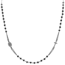 Collana Amen Rosari in argento con cristalli CRONN3