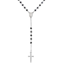 Collana Amen Rosari in argento con cristalli CROBG4