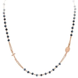Collana Amen Rosari in argento con cristalli CRORG3