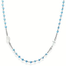 Collana Amen Rosari in argento con cristalli CROBC3