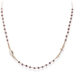 Collana Amen Rosari in argento con cristalli donna CRORVI3