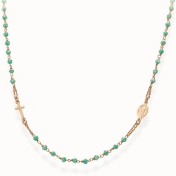 Collana Amen Rosari in argento con cristalli CRORM3