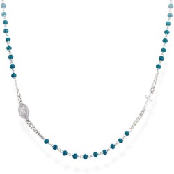 Collana Amen Rosari in argento con cristalli CROBBL3