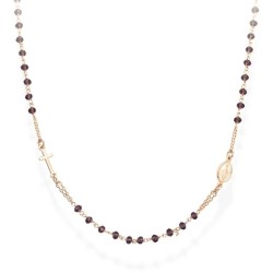 Collana Amen Rosari in argento con cristalli CRORL3