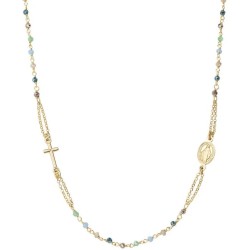 Collana Amen Rosari in argento con cristalli donna CRO25GMUV3