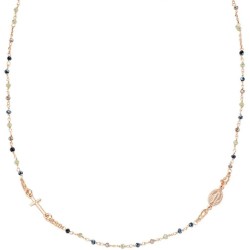 Collana Amen Rosari in argento con cristalli donna CRO10RGTOVE3