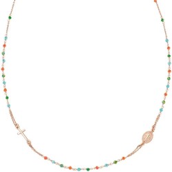 Collana Amen Rosari in argento con cristalli donna CRO10RCVT3