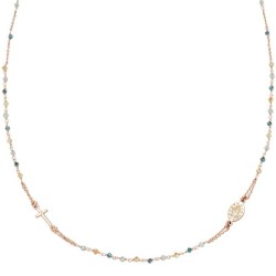 Collana Amen Rosari in argento con cristalli donna CRO10RVVV3
