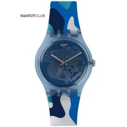 Orologio Unisex Swatch Club New Gent Silverscape SUOZ215