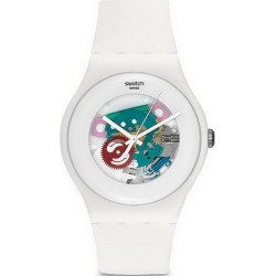 Orologio Unisex Swatch New Gent White Lacquered SUOW100