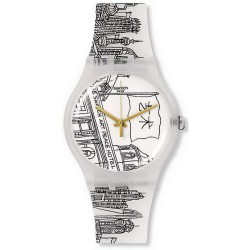 Orologio Unisex Swatch New Gent Art Peace Hotel SUOZ197
