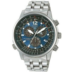 Orologio Uomo Citizen Radiocontrollato Crono Pilot Titanio AS4050-51L