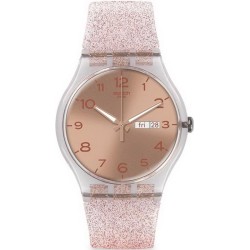 Orologio Donna Swatch New Gent Pink Glistar SUOK703