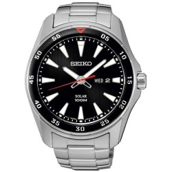 Orologio Uomo Seiko SNE393P1 Day Date Solar