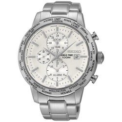 Orologio Uomo Seiko SPL047P1 World Time Cronografo Alarm Quartz