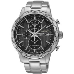Orologio Uomo Seiko SPL049P1 World Time Cronografo Alarm Quartz