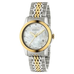 Orologio Donna Gucci G-Timeless Small YA126513 Diamanti Madreperla